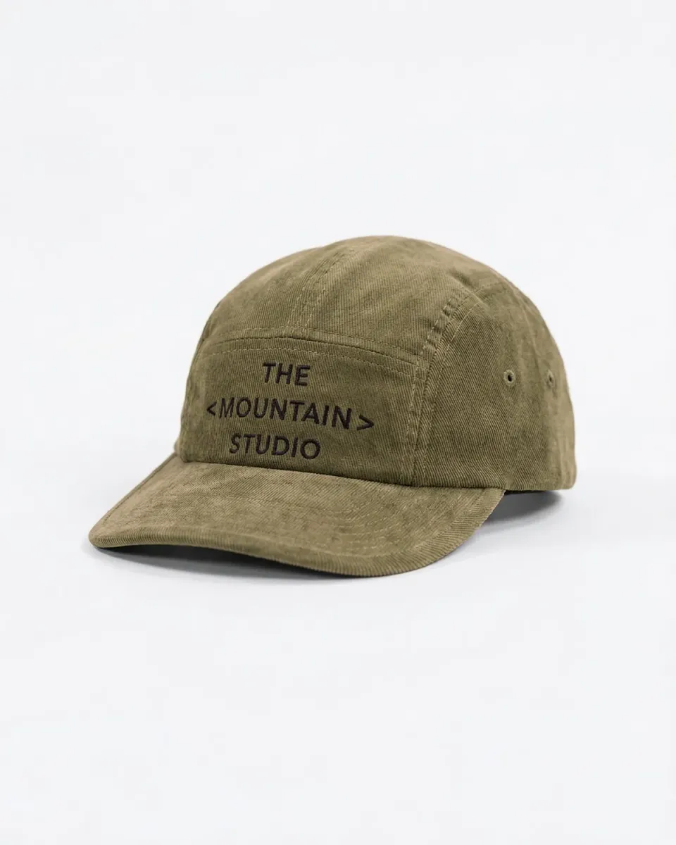 The Mountain Studio C-18 caps kordfløyel grønn