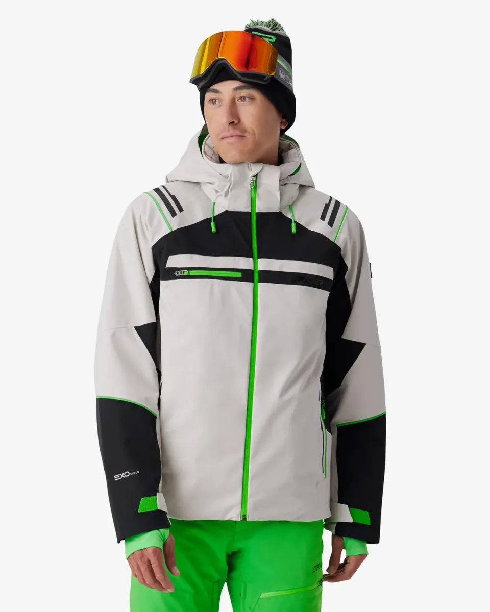 Spyder Titan Jacket skijakke herre light gray 30k