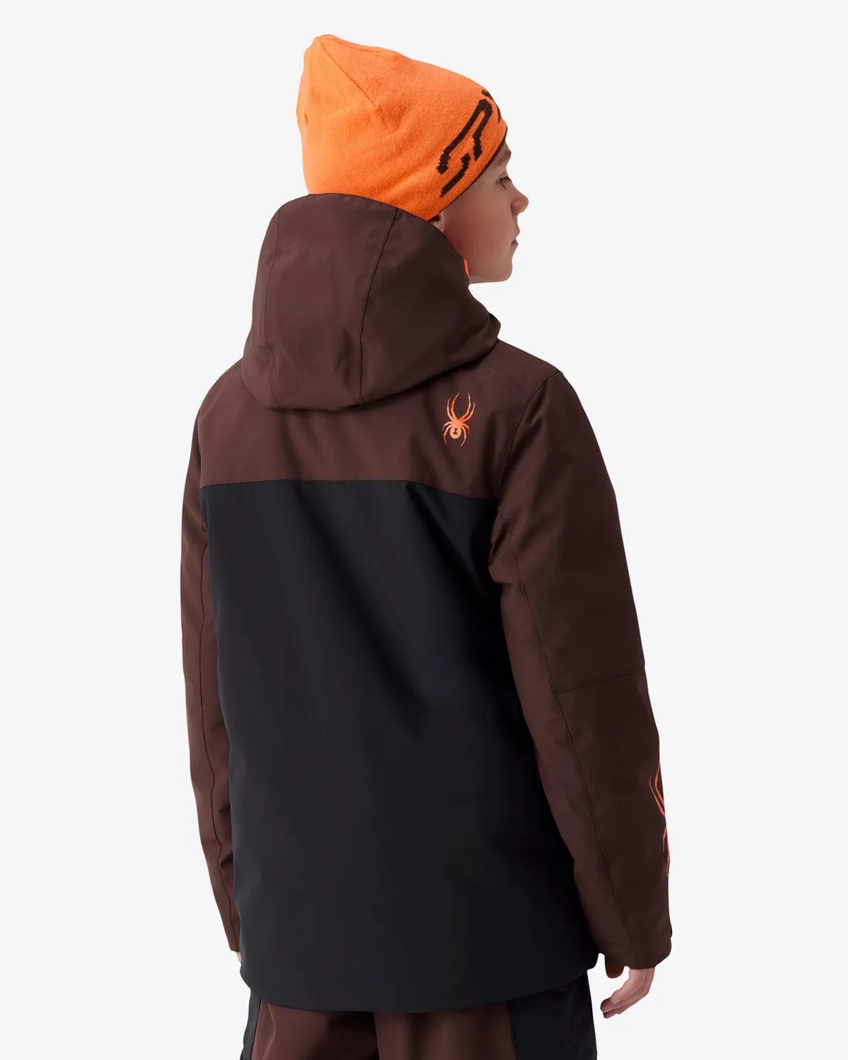 Spyder Slash skijakke gutt mocha vanntett 10K