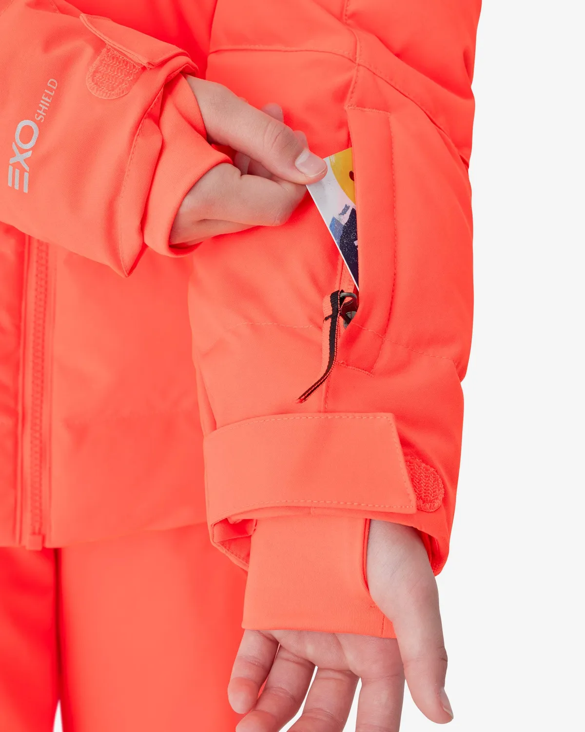 Spyder Zadie skijakke jente Electric Coral vanntett 10K