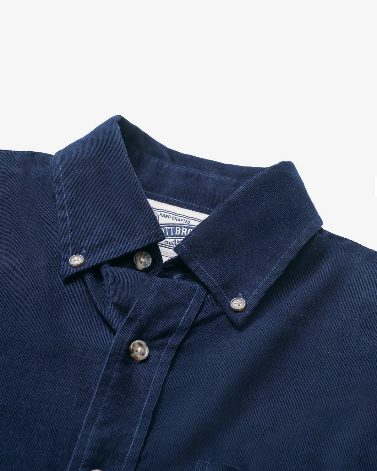 Schott NYC SH2415 kordskjorte svart smalstripet
