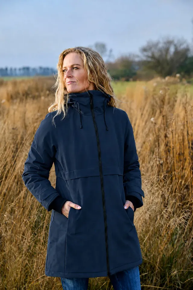 Danwear Karoline vinterjakke Navy varm