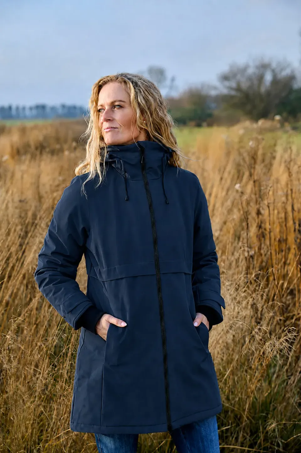 Danwear Karoline vinterjakke Navy varm