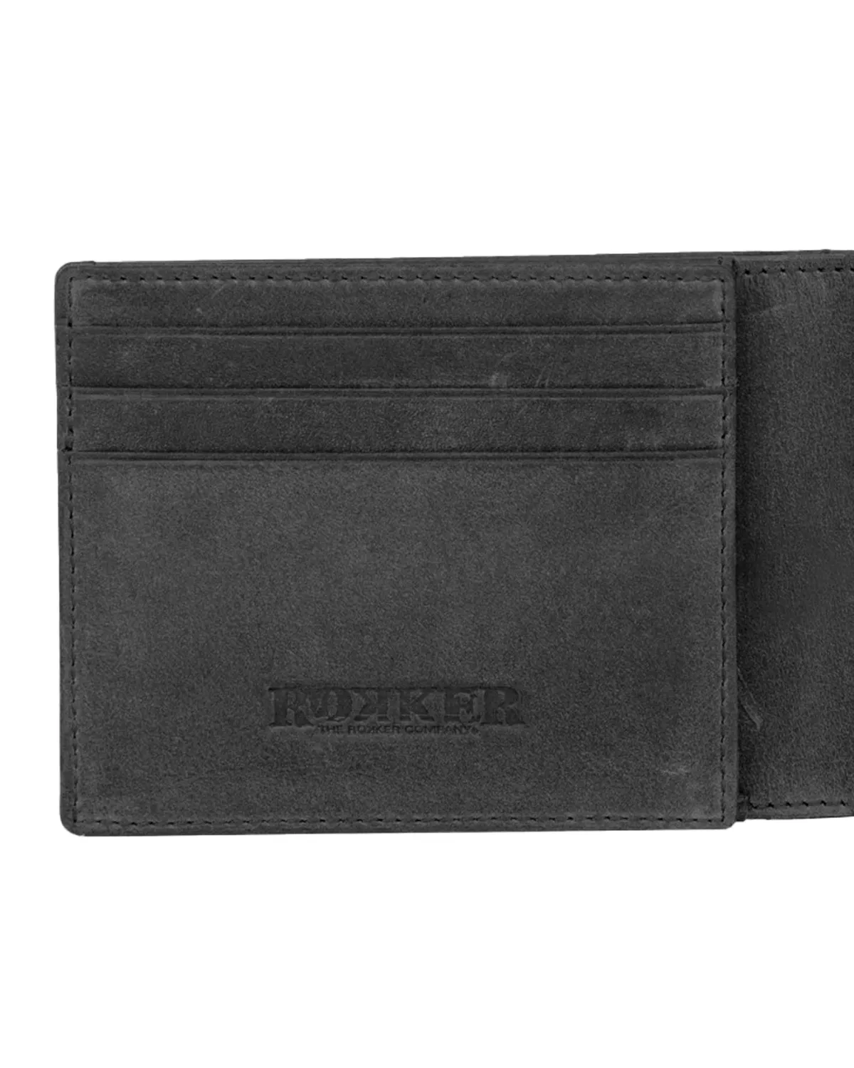Rokker Traveler Wallet Black lommebok svart skinn