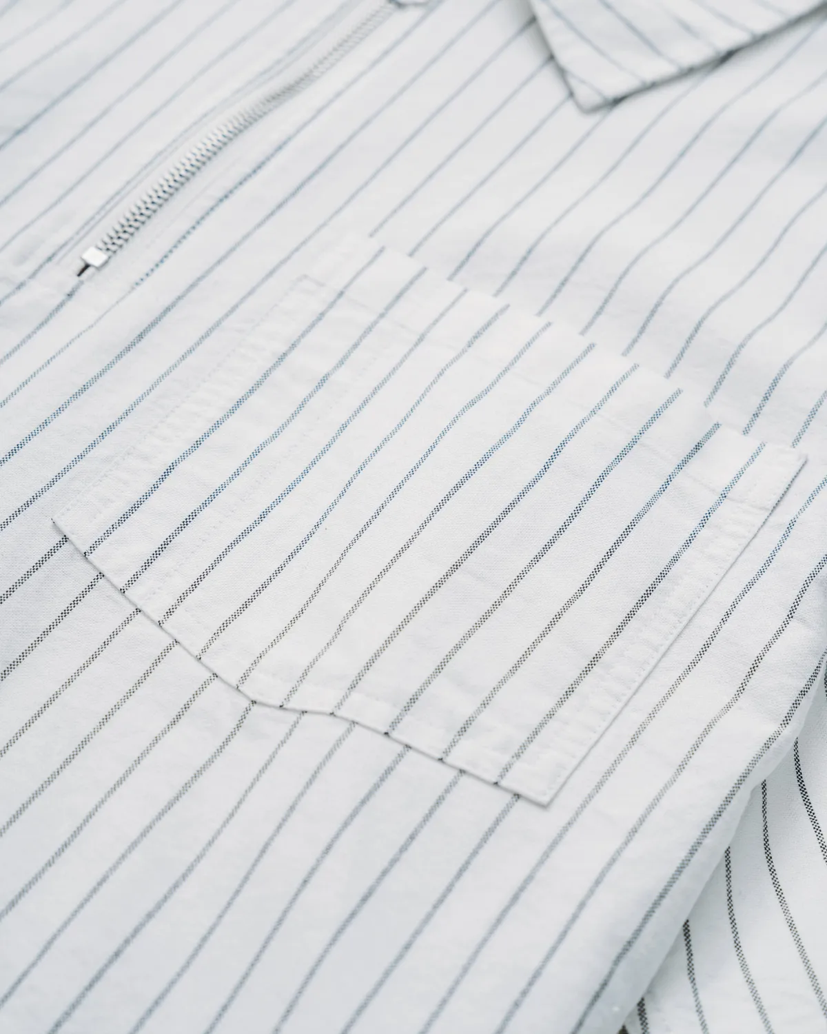Schott NYC SH2412 skjorte hvit – stripet quarter-zip