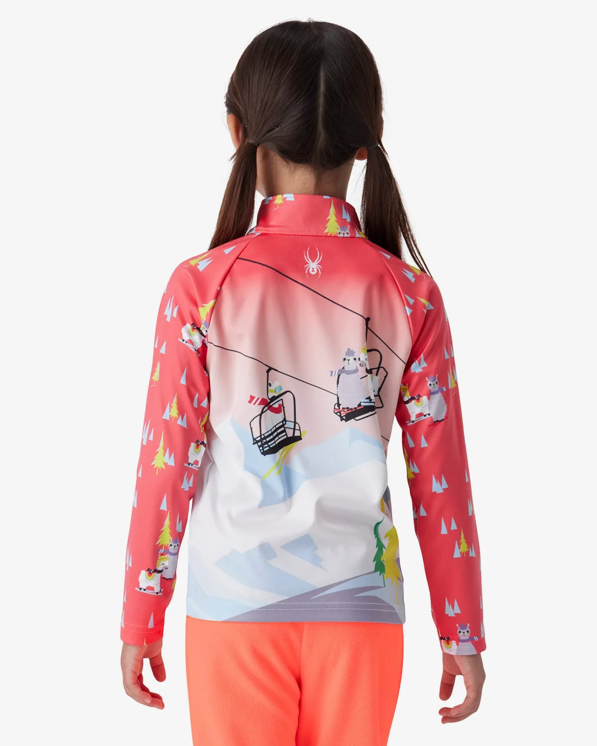 Spyder Reflect quarter zip jente multi UPF 50+