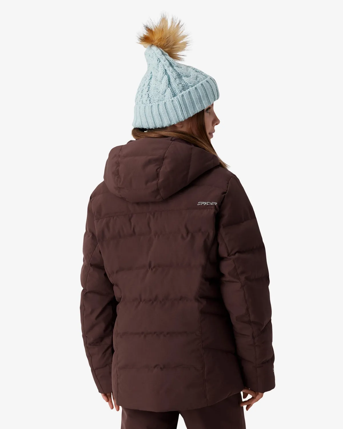 Spyder Zadie jakke jente mocha syntetdun