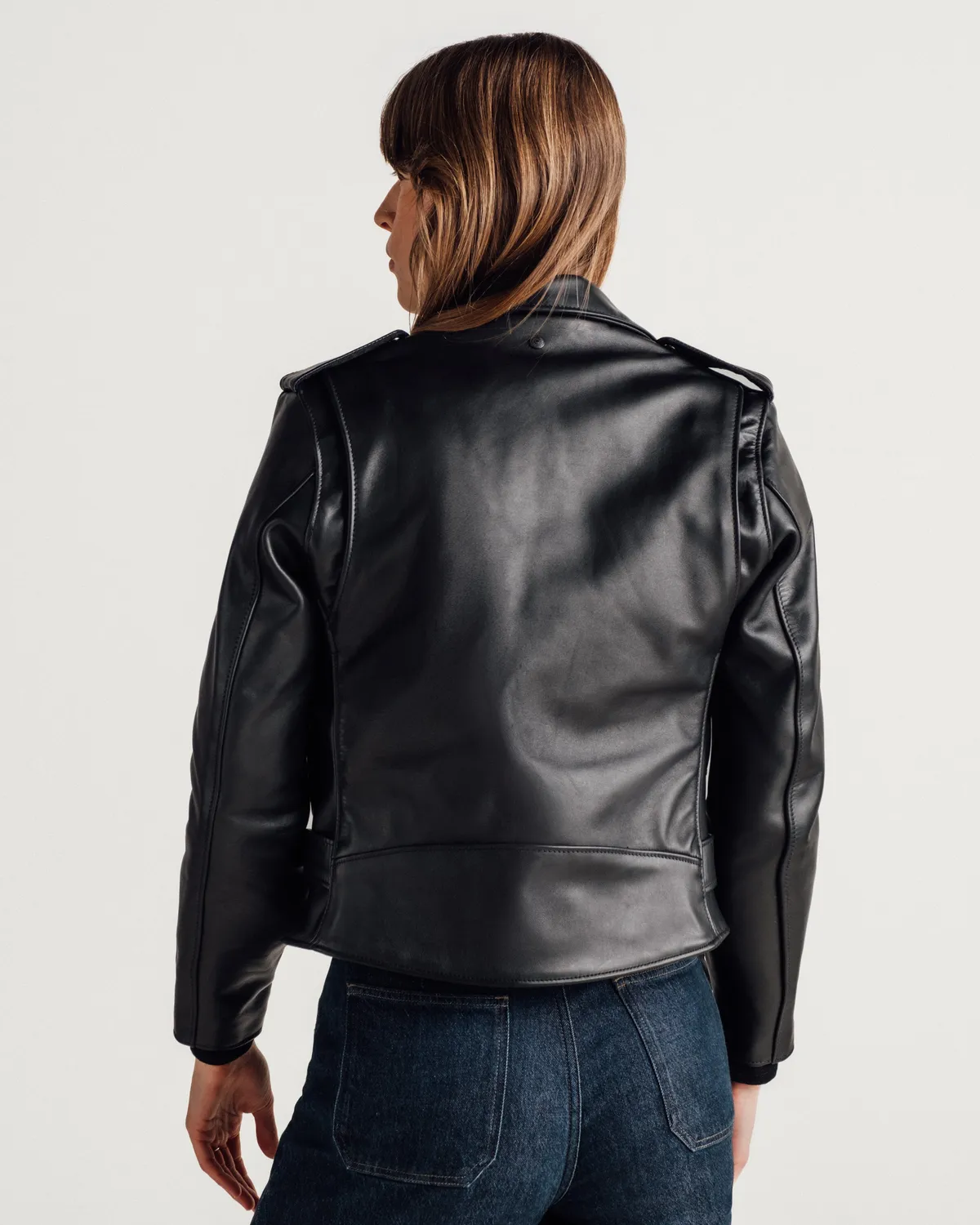 Schott NYC 137W Perfecto skinnjakke dame sort
