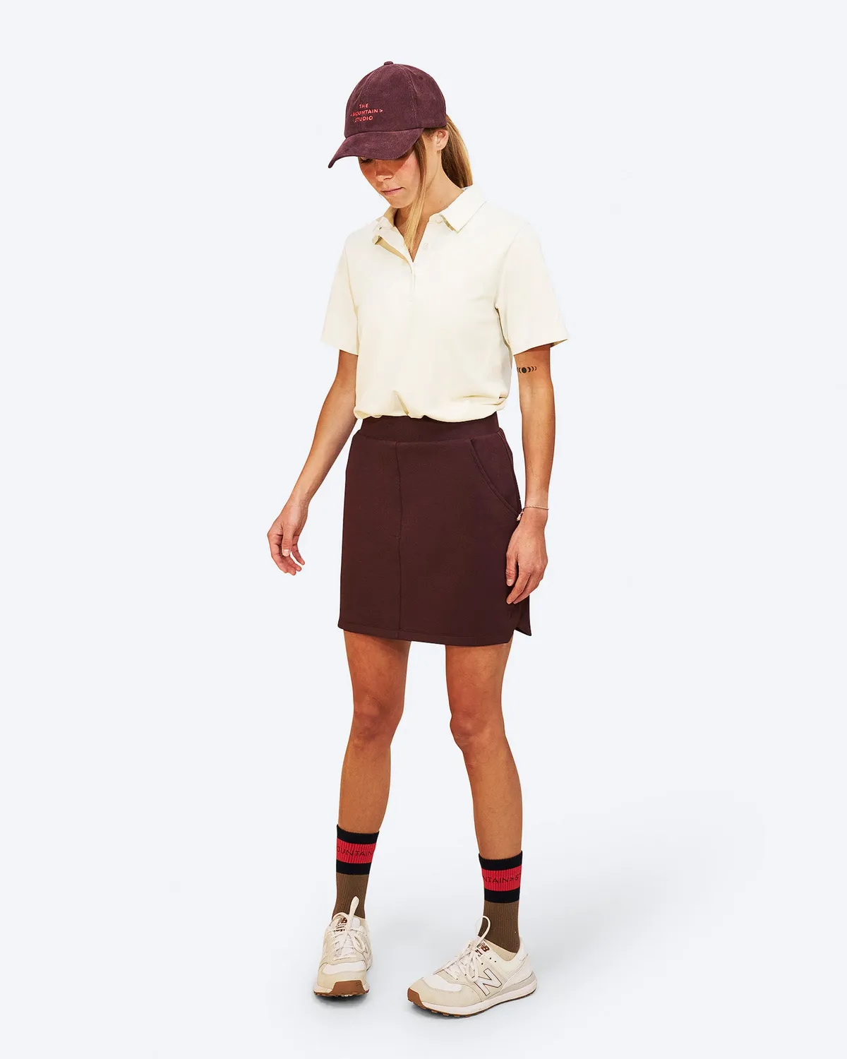 The Mountain Studio L-18 W skjørt Fudge med innershorts golf
