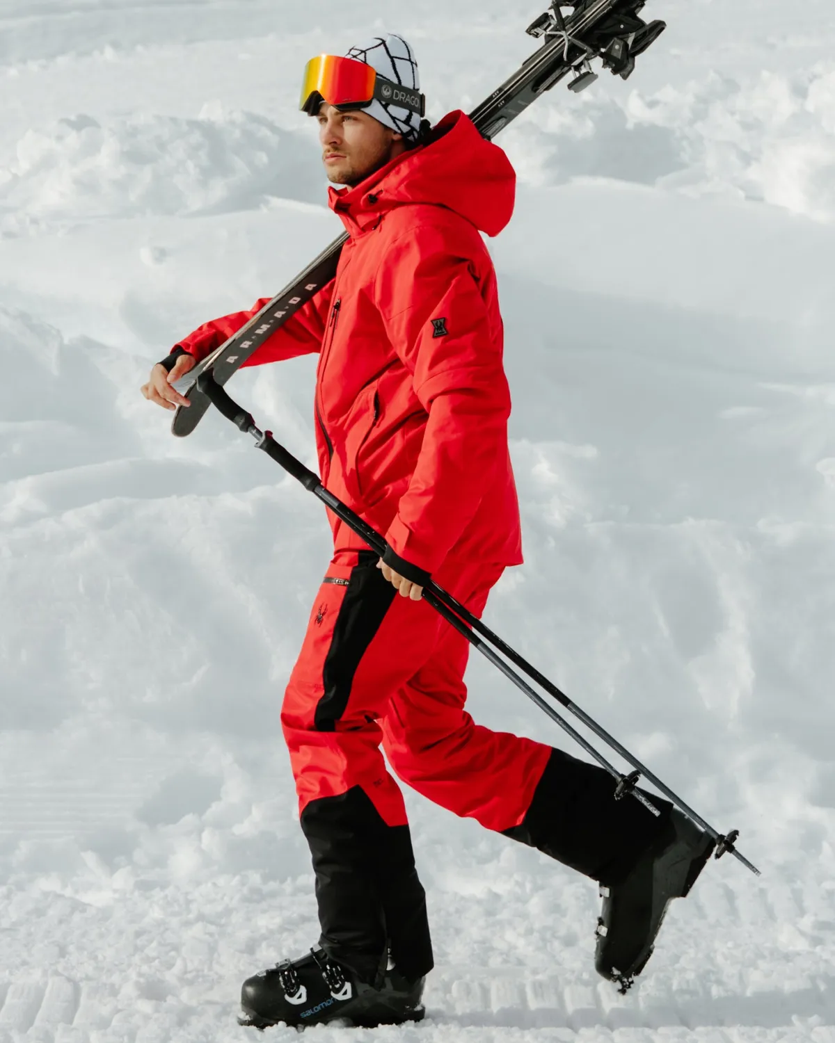 Spyder Propulsion skibukse herre spyder red stretch