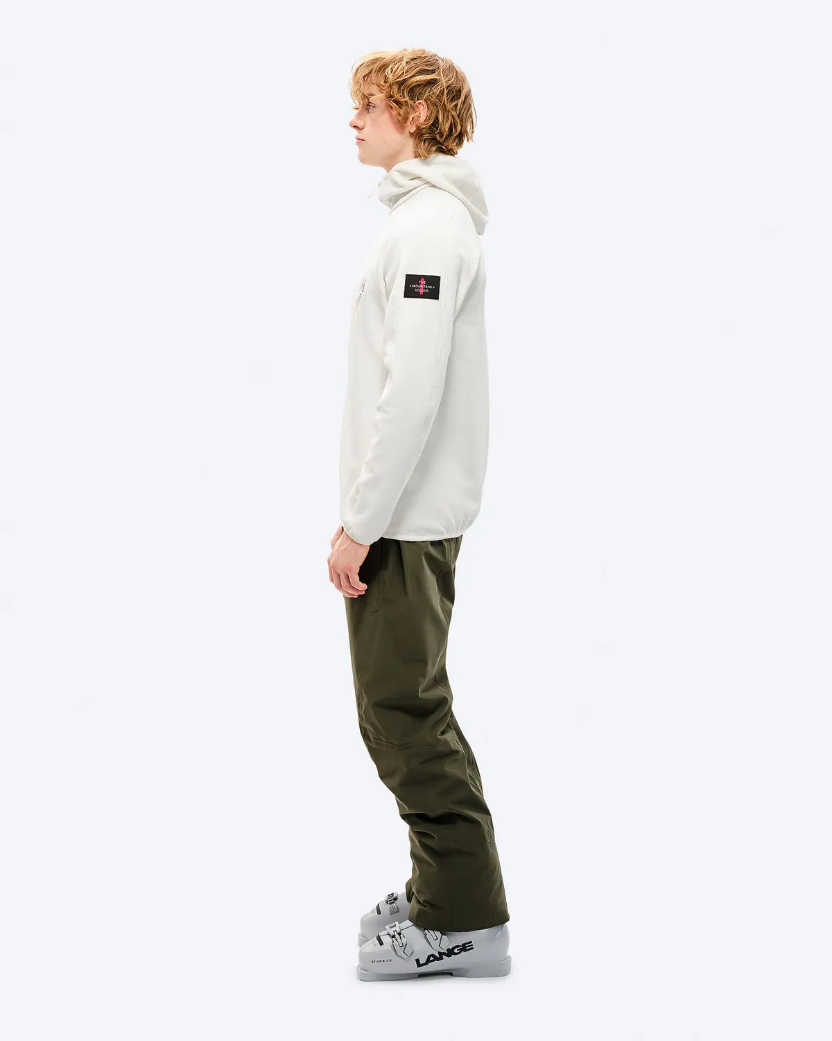 The Mountain Studio M-7 Tech Fleece hettejakke white alyssum