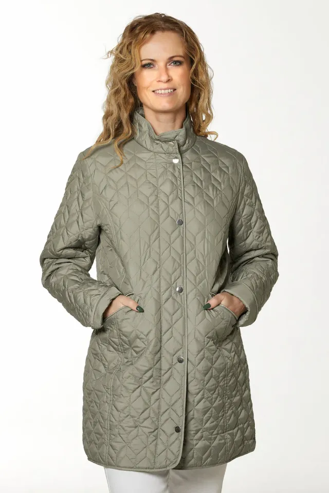 Danwear Windfield Bella overgangsjakke oliven quiltet