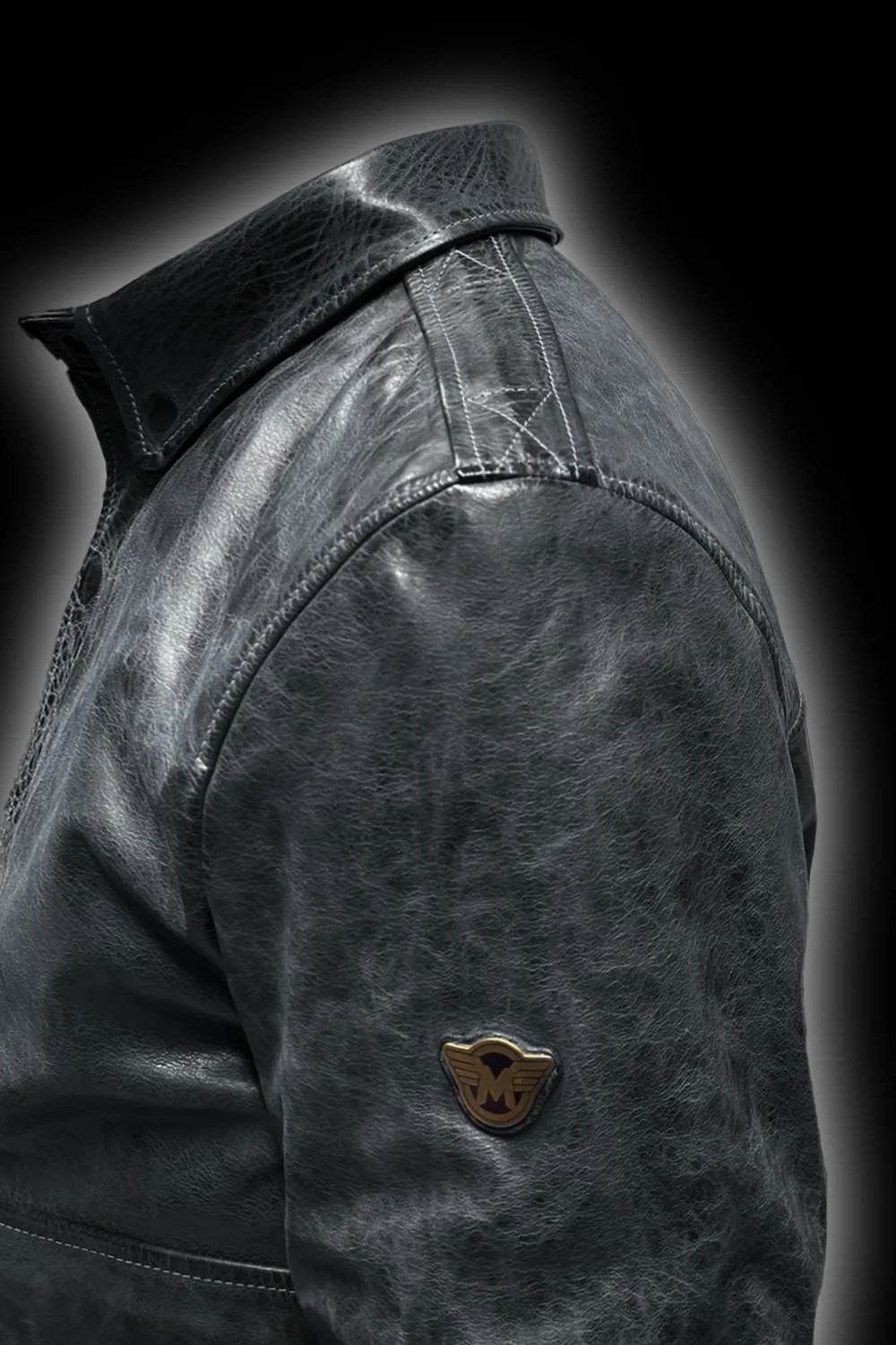 Matchless British Bomber skinnjakke naval-avio