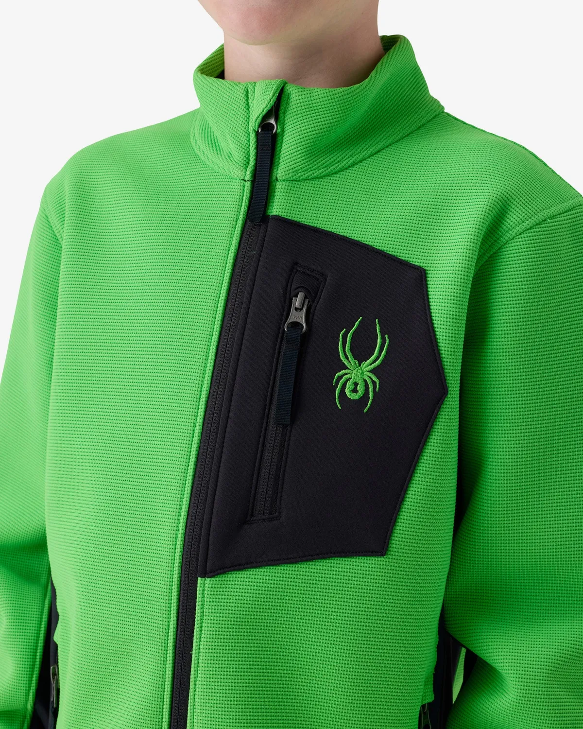 Spyder Bandit fleecejakke gutt grønn stretch