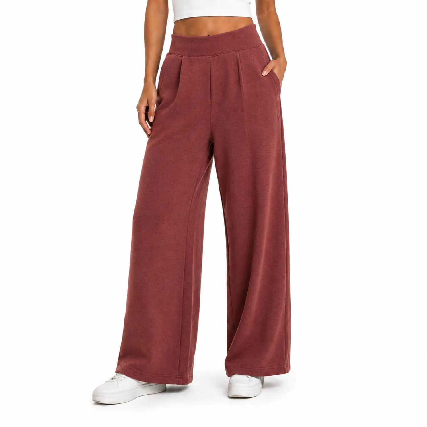 Spyder Corduroy Fleece Wide-Leg bukse dame svart myk