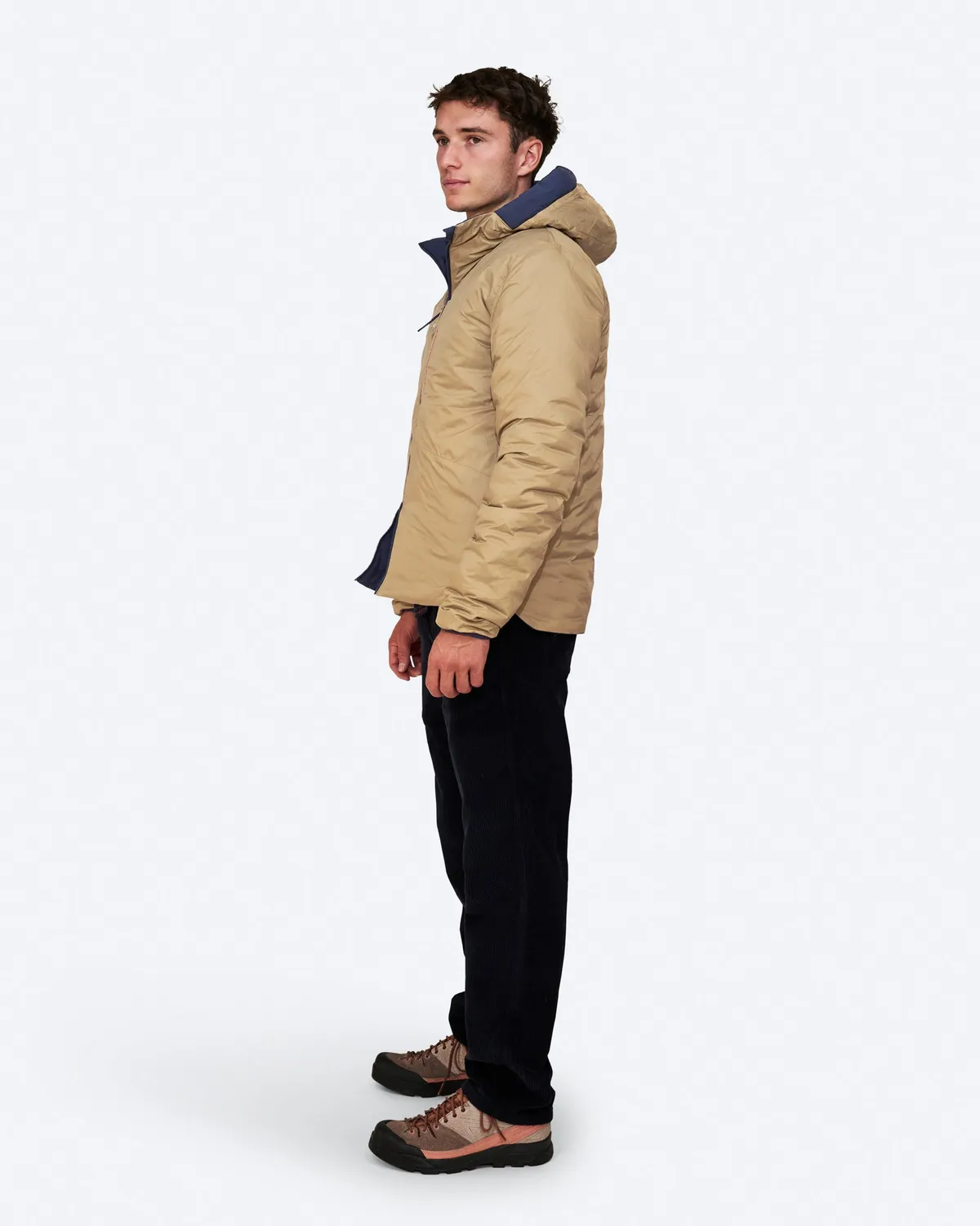 The Mountain Studio D-3 RL dunjakke Sky Captain-Kelp vendbar