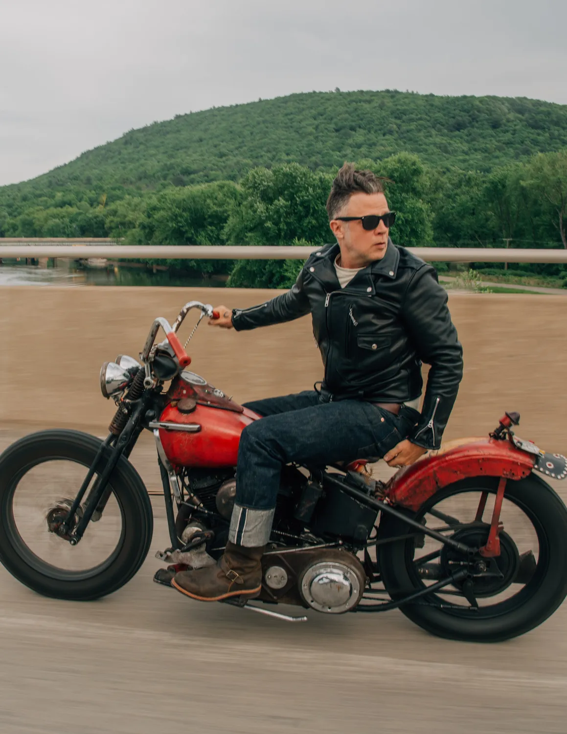 Schott NYC 568 Perfecto motorsykkeljakke svart