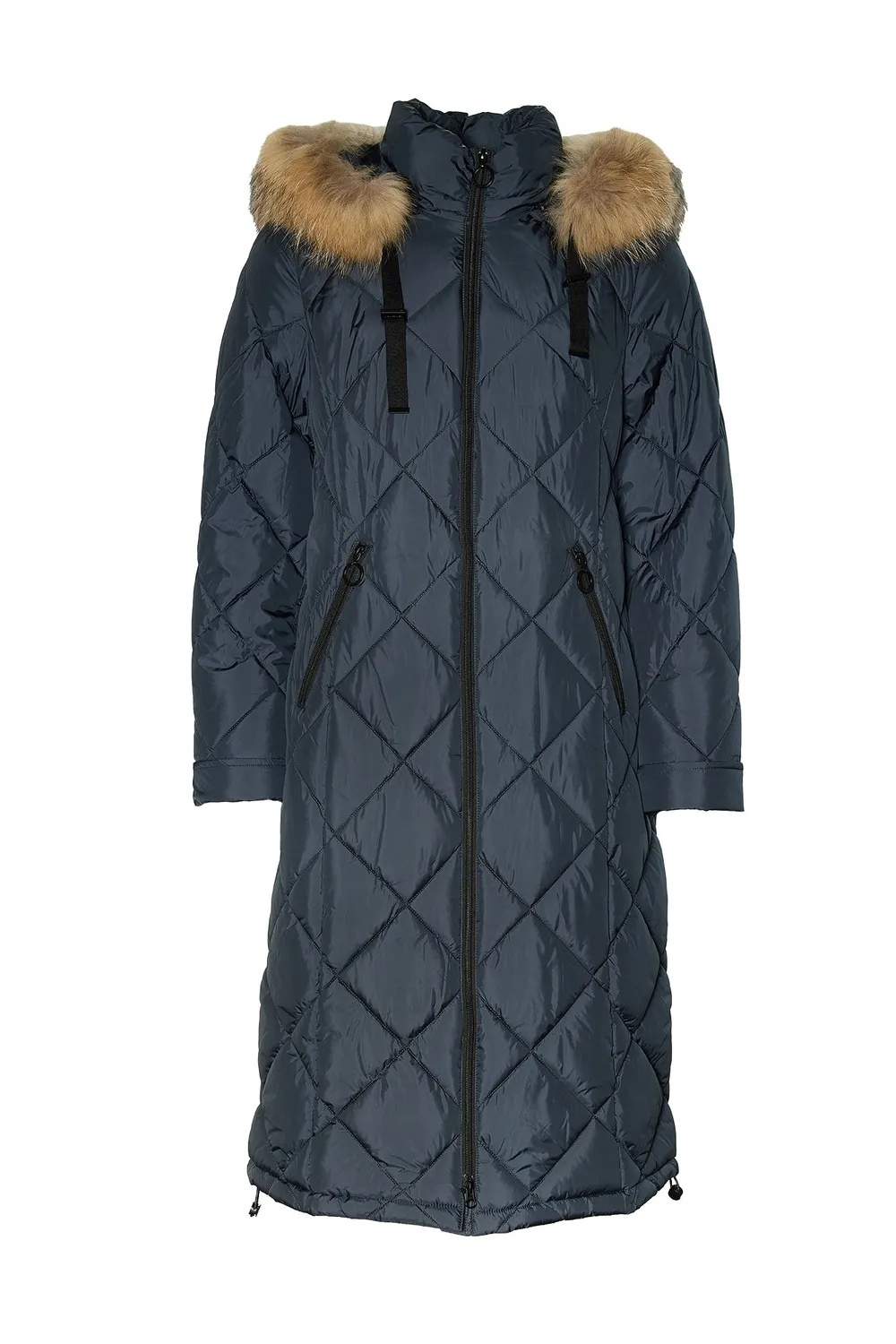Danwear Windfield Josia P dynefrakke svart pelshette