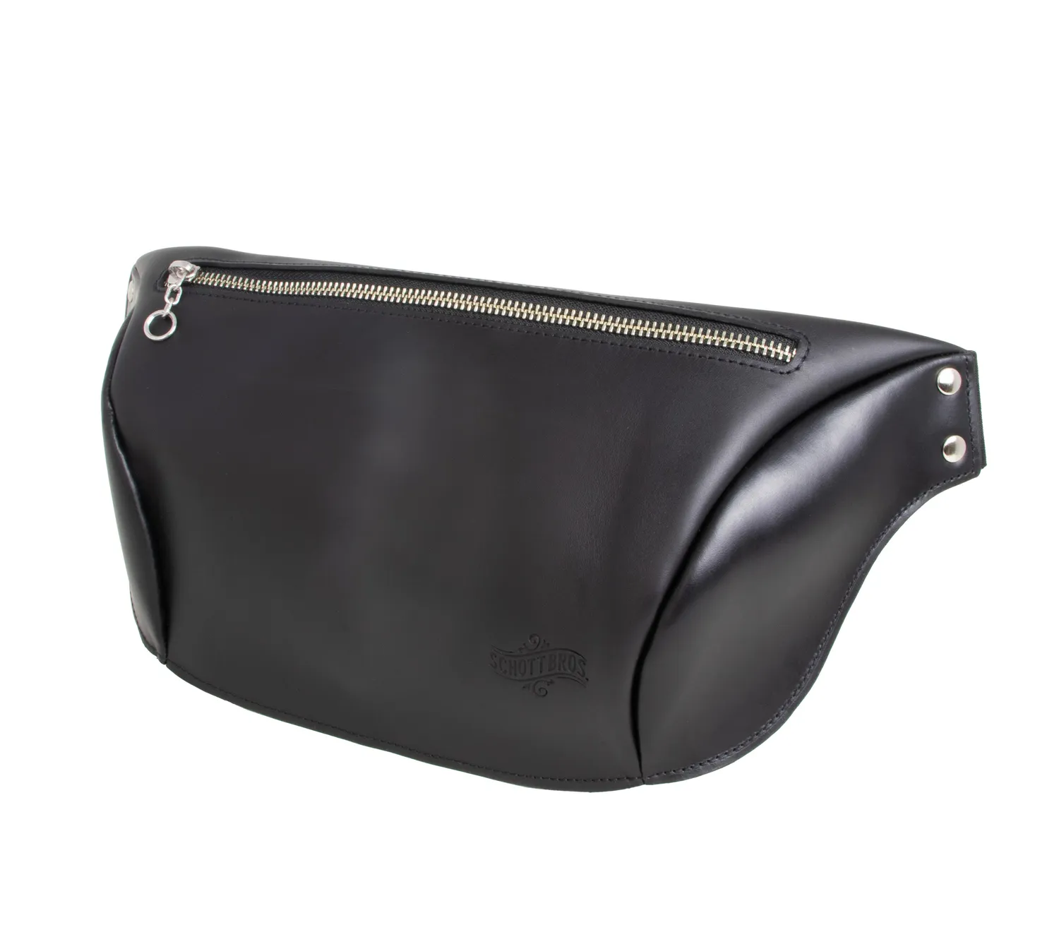 Schott NYC AC2401 skinn midjeveske svart skinn