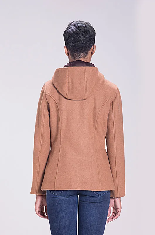 Schott NYC DU732W dufflecoat chestnut ull dame