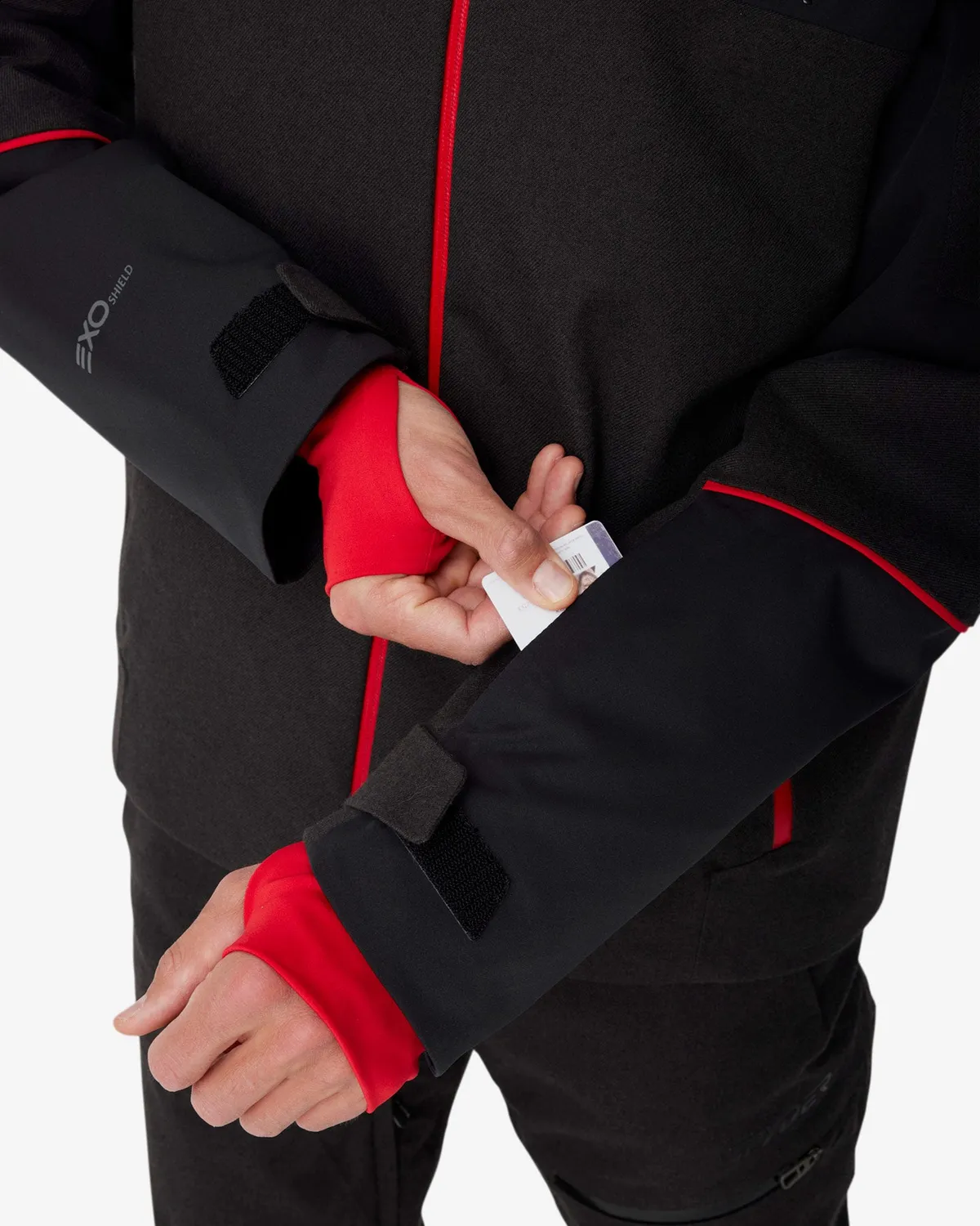Spyder Titan Jacket skijakke Black Melange herre