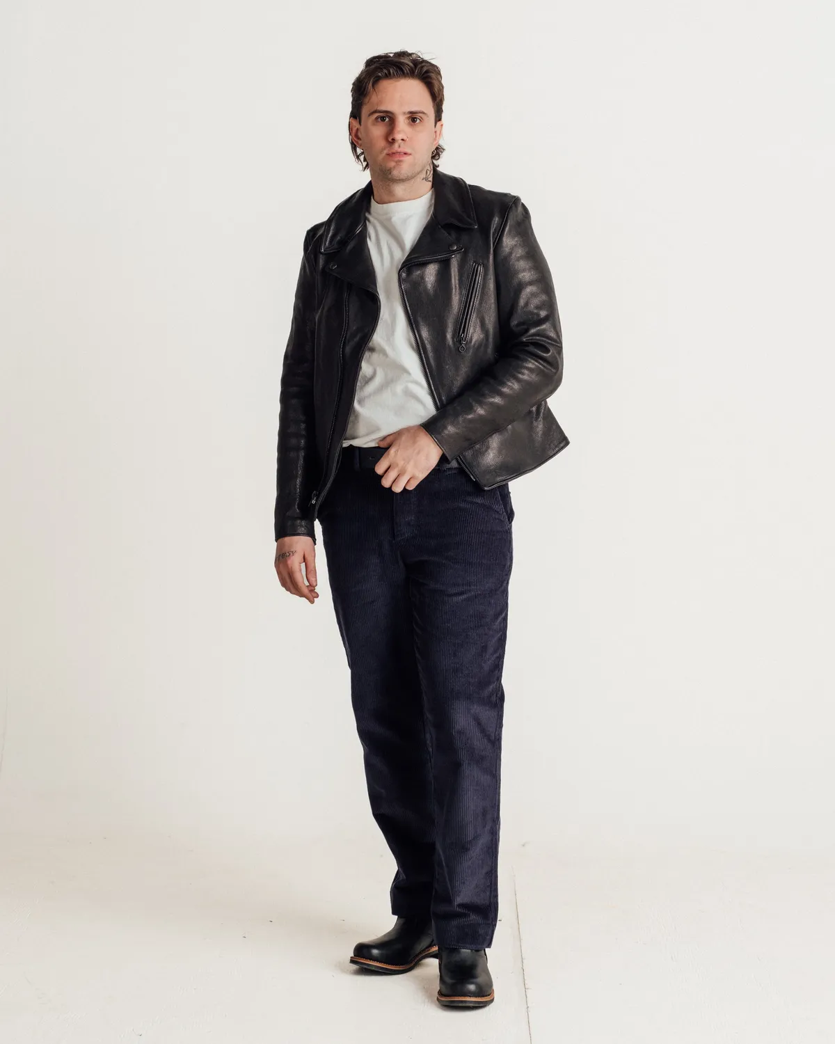 Schott NYC Perfecto P213 skinnjakke svart lammeskinn