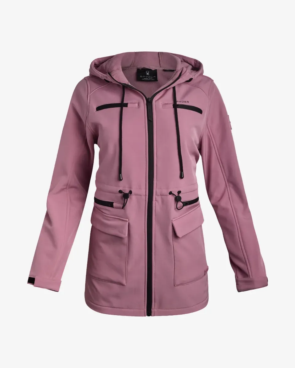 Spyder Long Softshell Jacket softshelljakke lilla dame