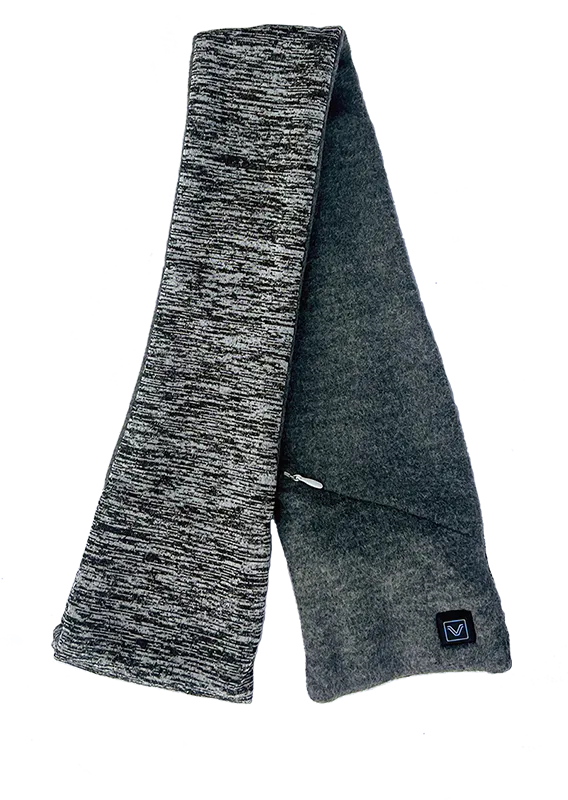 VoltHeat varmeskjerf 5V grått fleece