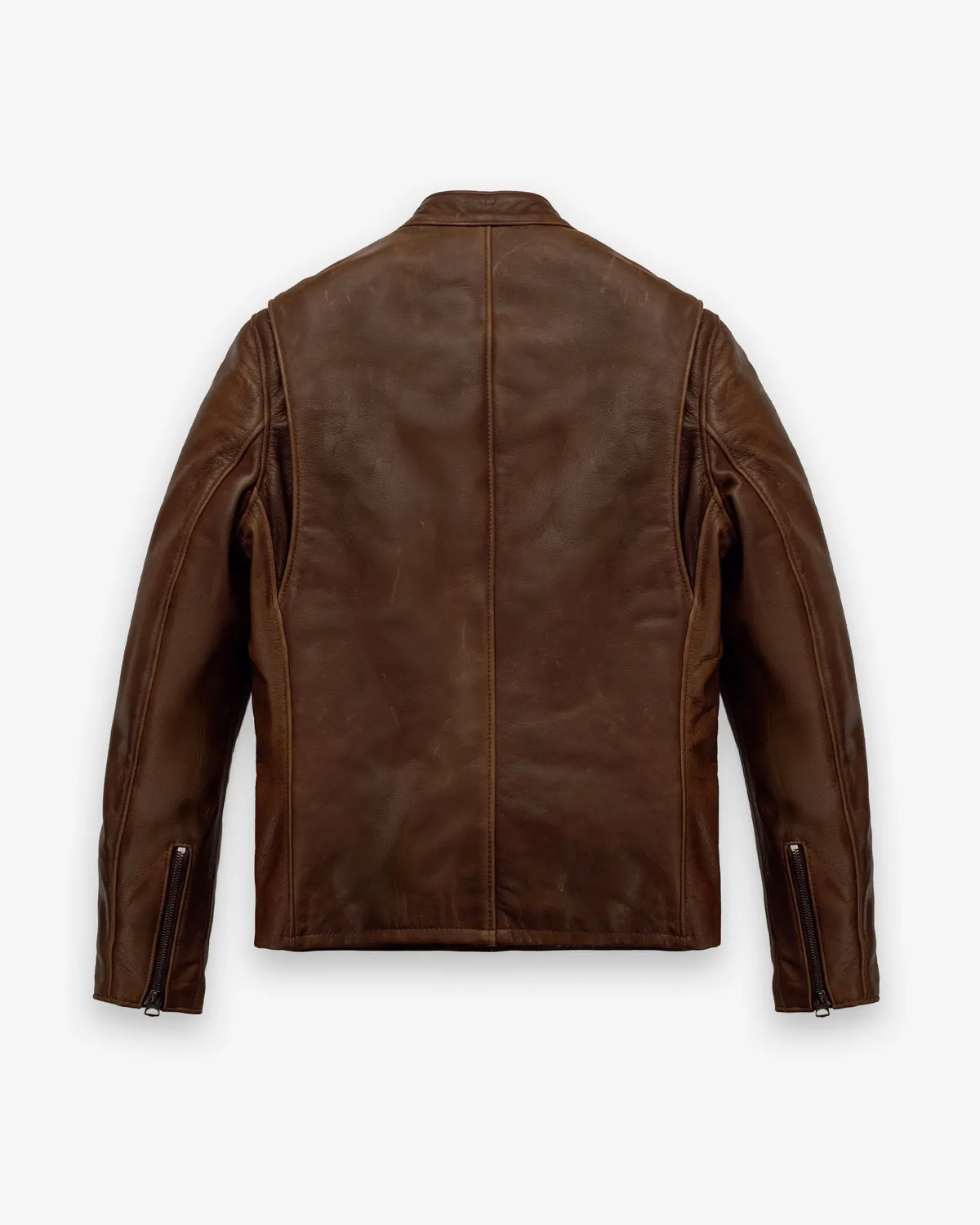 Schott NYC 530 skinnjakke brun café racer ku