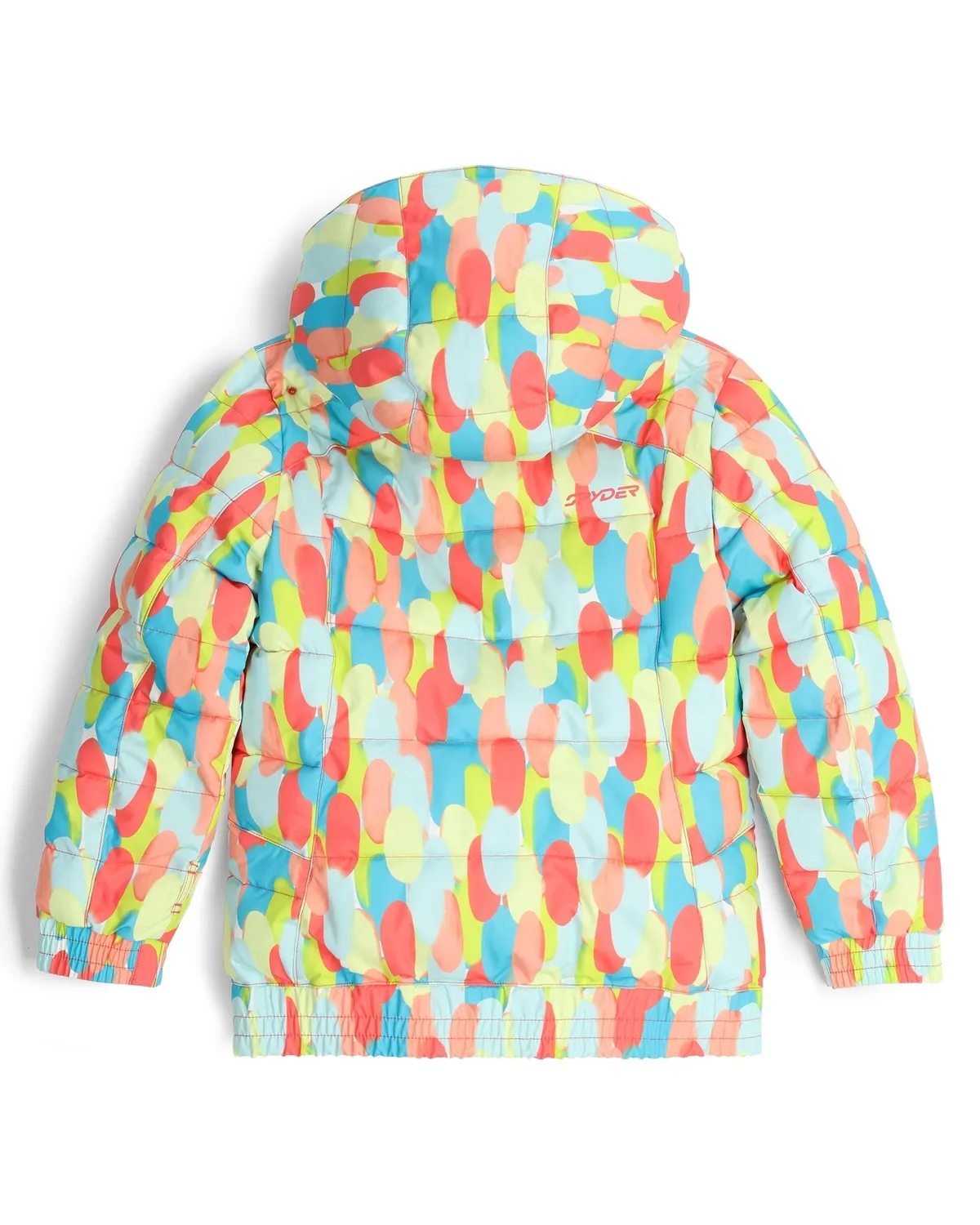 Spyder Zadie skijakke coral haze sprinkles vanntett 10K
