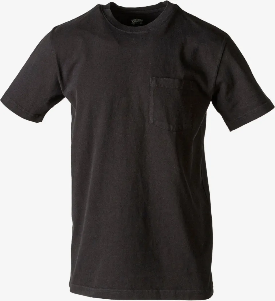 Schott NYC TEE22 t-skjorte svart bomull