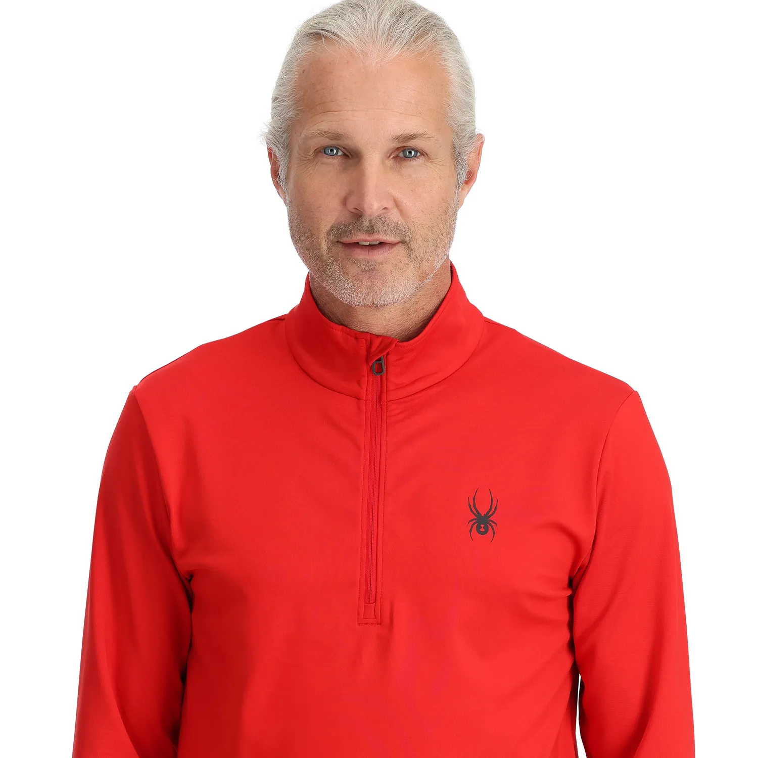 Spyder Prospect Half Zip T-Neck genser rød UPF50+