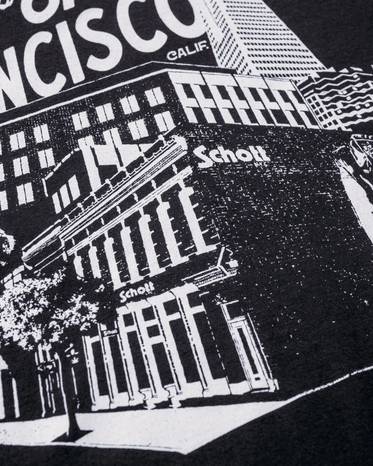 Schott NYC TSF25 t-skjorte vintage bomullstrykk