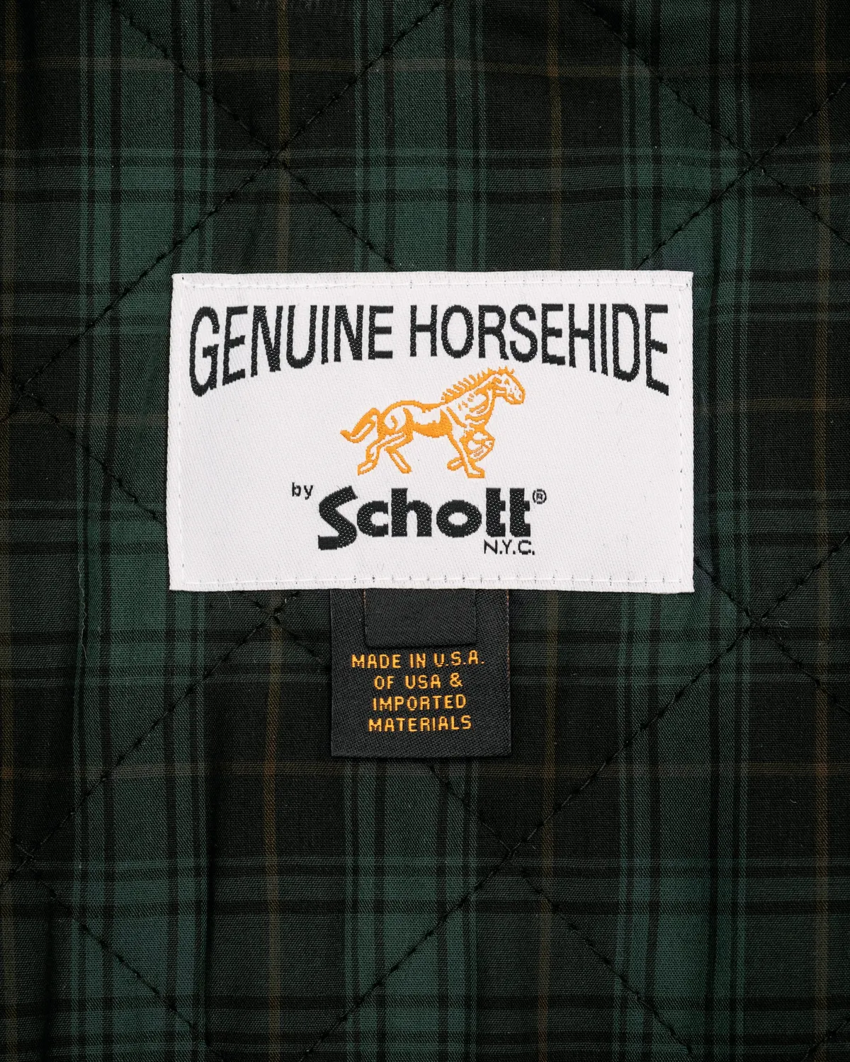 Schott NYC 642HH skinnjakke svart heste motorsykkel