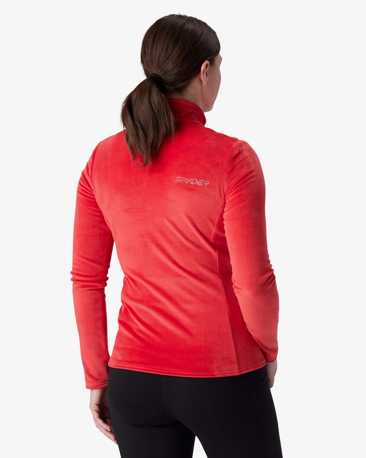 Spyder Shimmer Bug half-zip dame spyder red – fleece