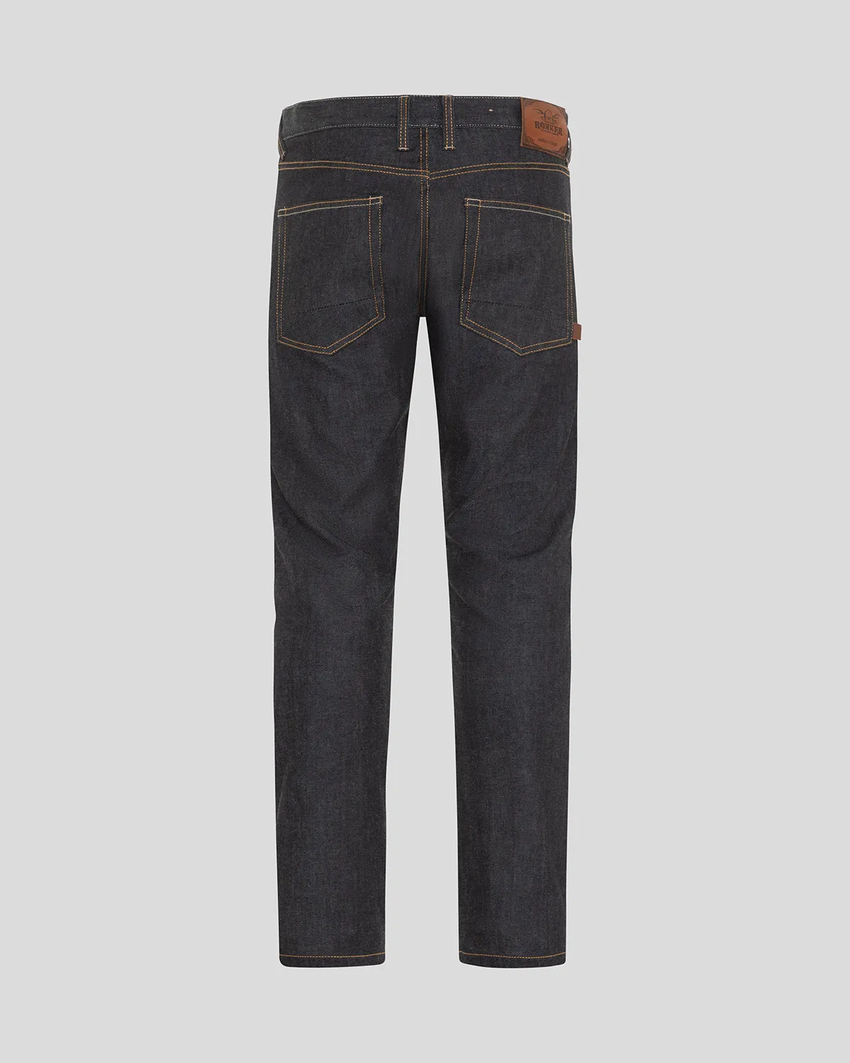Rokker Iron Selvage Raw motorsykkeljeans mørkeblå L32