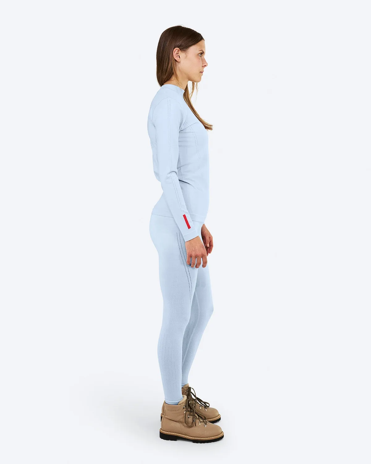 The Mountain Studio U-10 W Seamless stillongs Ice Water merino