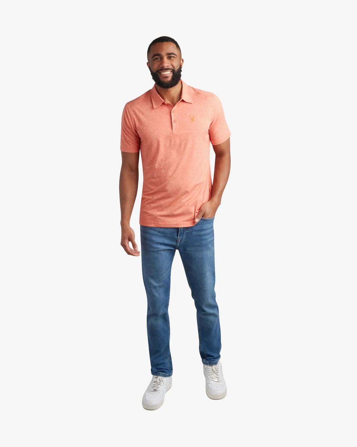 Spyder Jersey Polo herre Black kortermet bomull