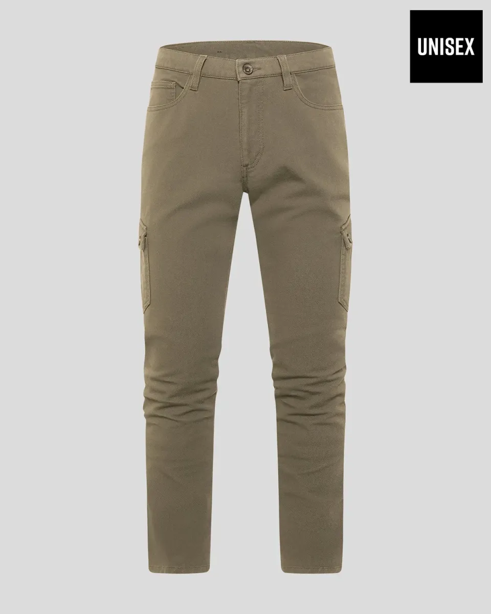 Rokker Cargo Slim MC-jeans lys oliven W32 L32