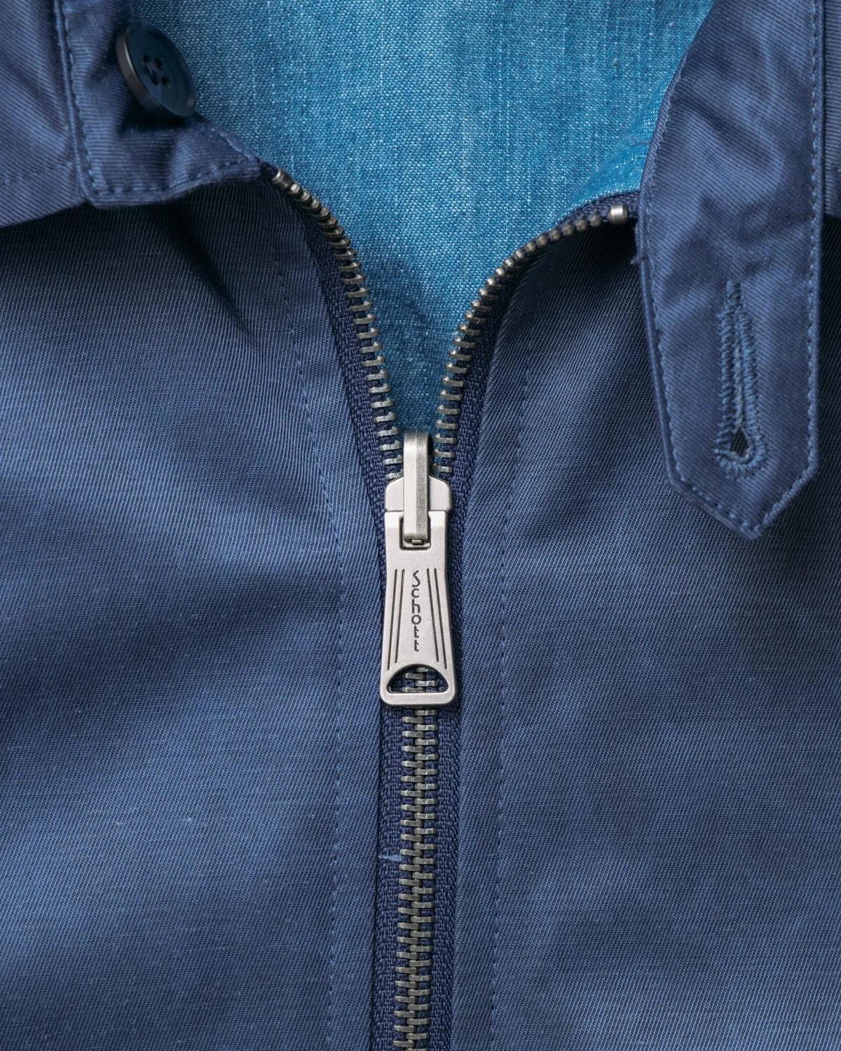 Schott NYC 9503 vendejakke blå nylon bomull