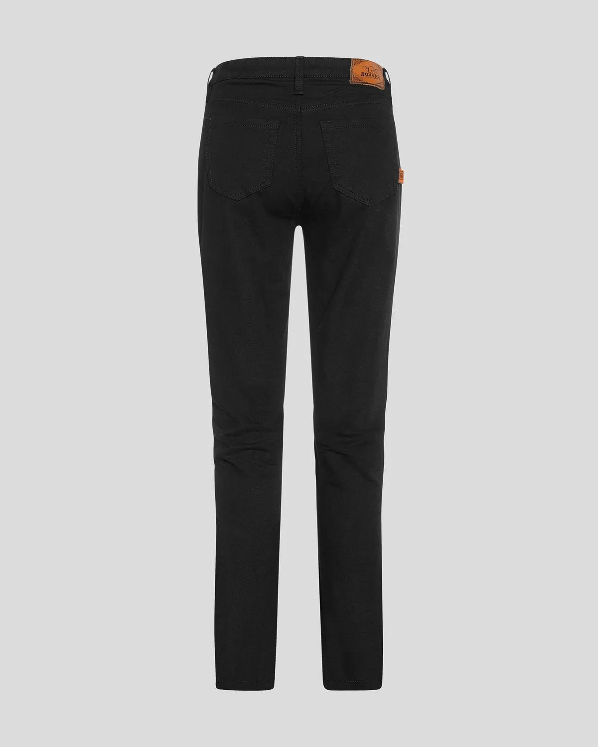 Rokkertech Mid Waist Slim motorsykkeljeans svart