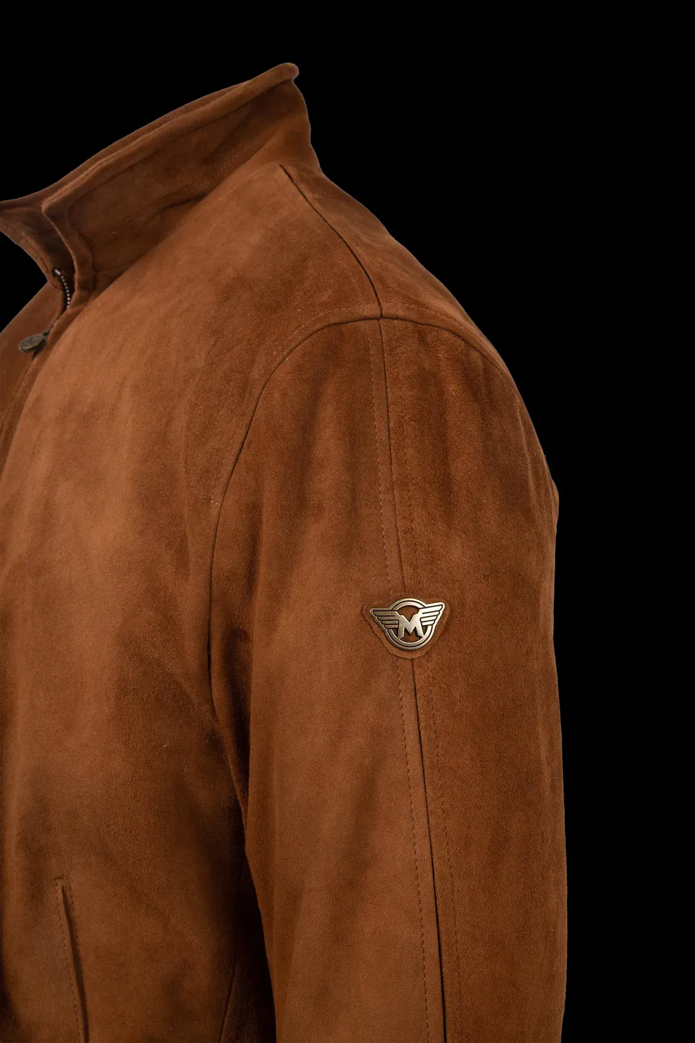 Matchless Craig Blouson skinnjakke sjokoladebrun semsket