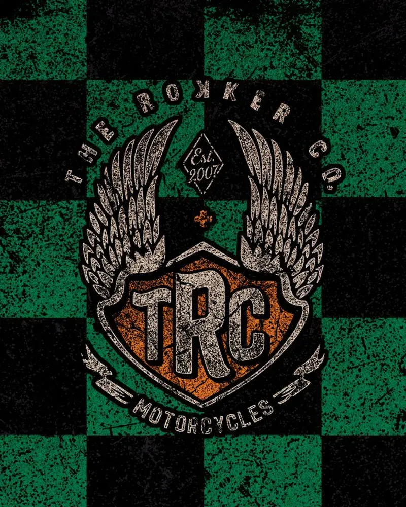 Rokker Tube Check Wings Green halsvarmer grønn
