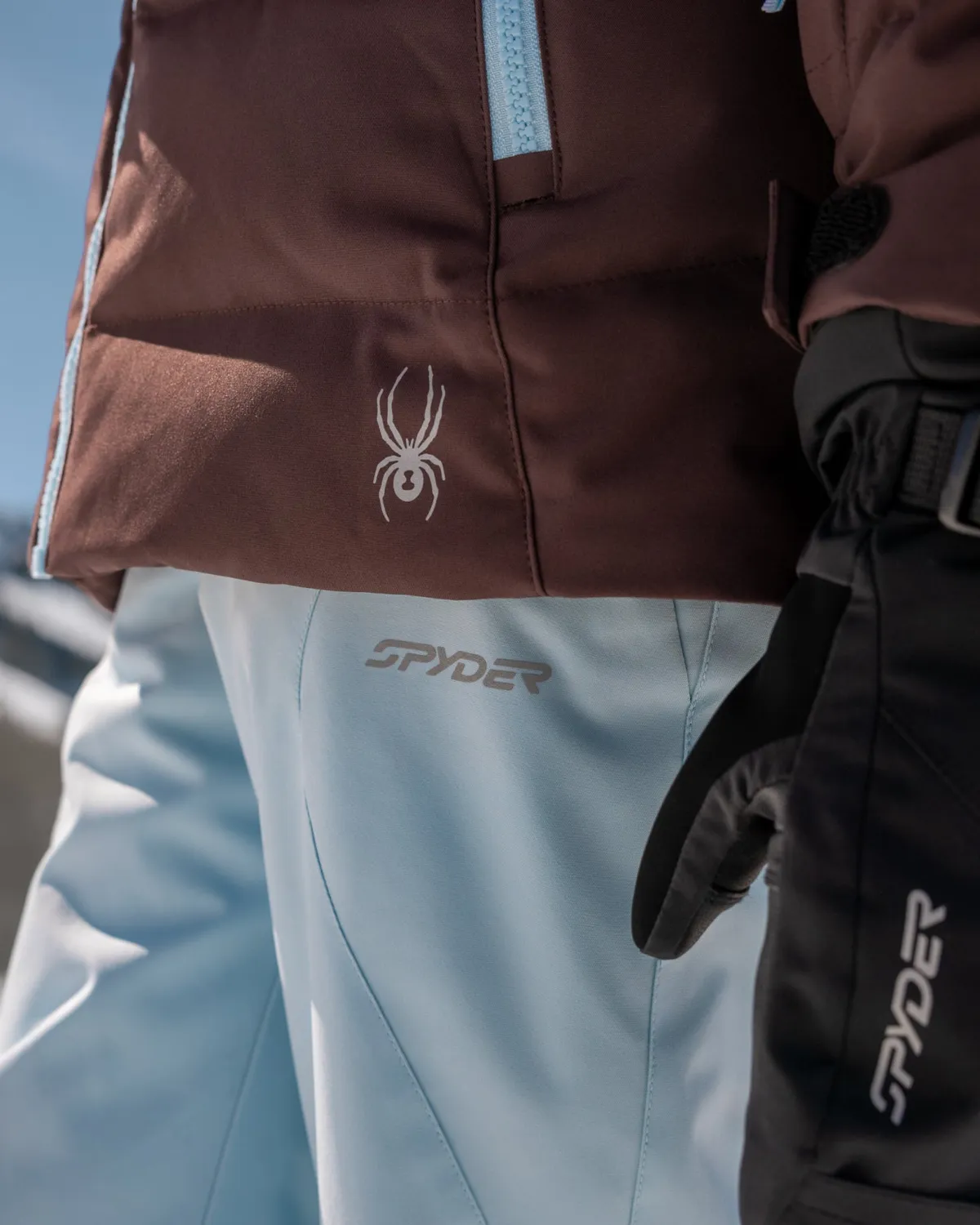Spyder Zadie jakke jente mocha syntetdun