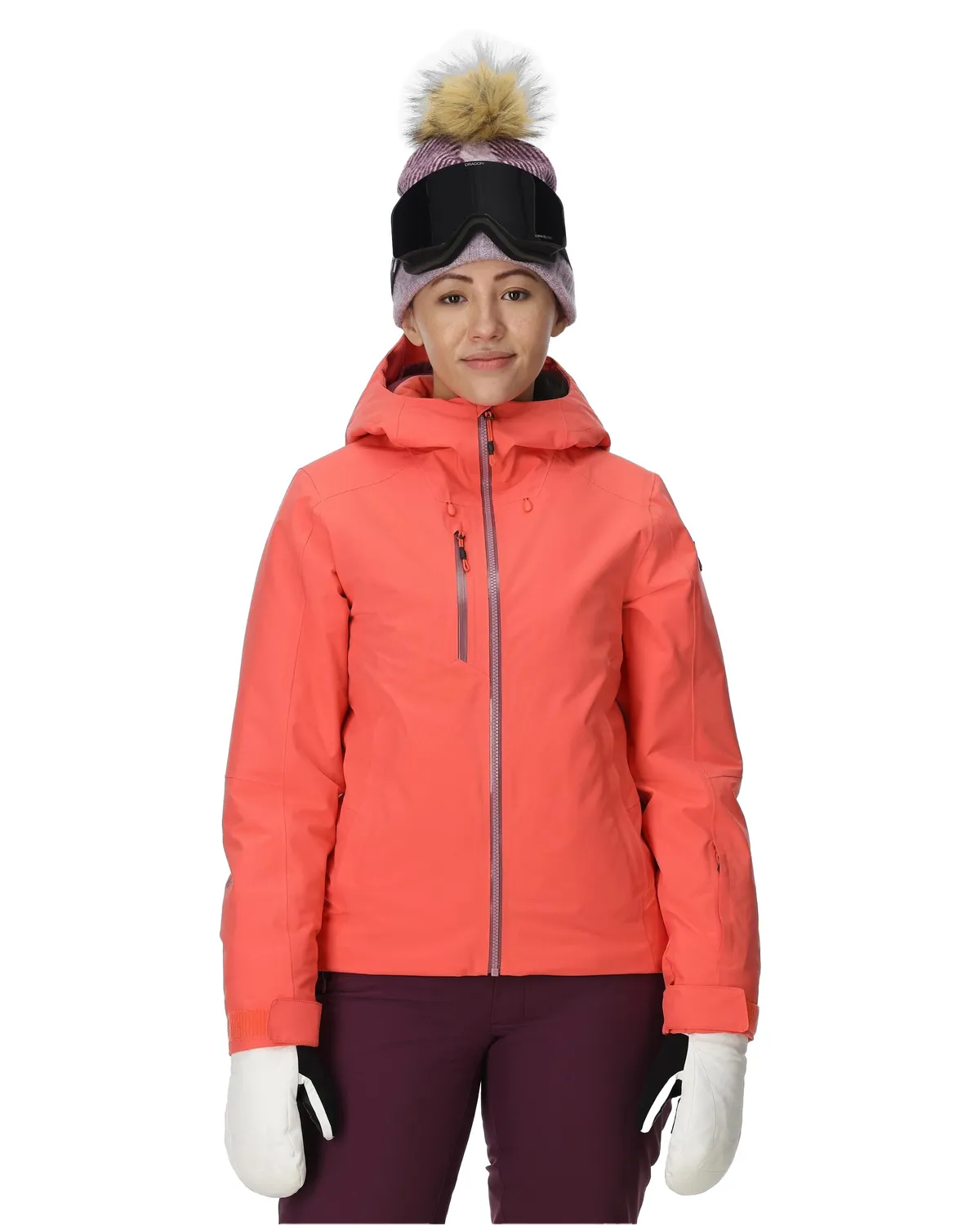Spyder Temerity skijakke dame coral haze 20K