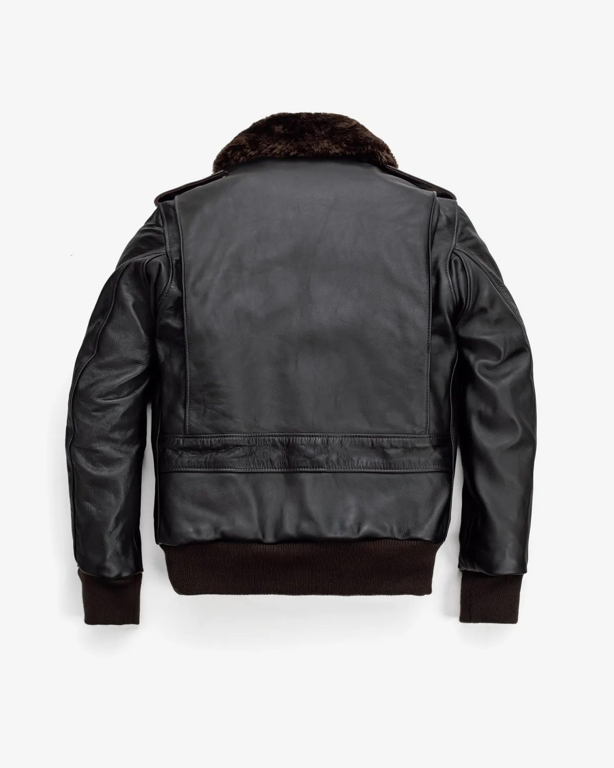 Schott NYC 184SML flyjakke svart lang – kuskinn