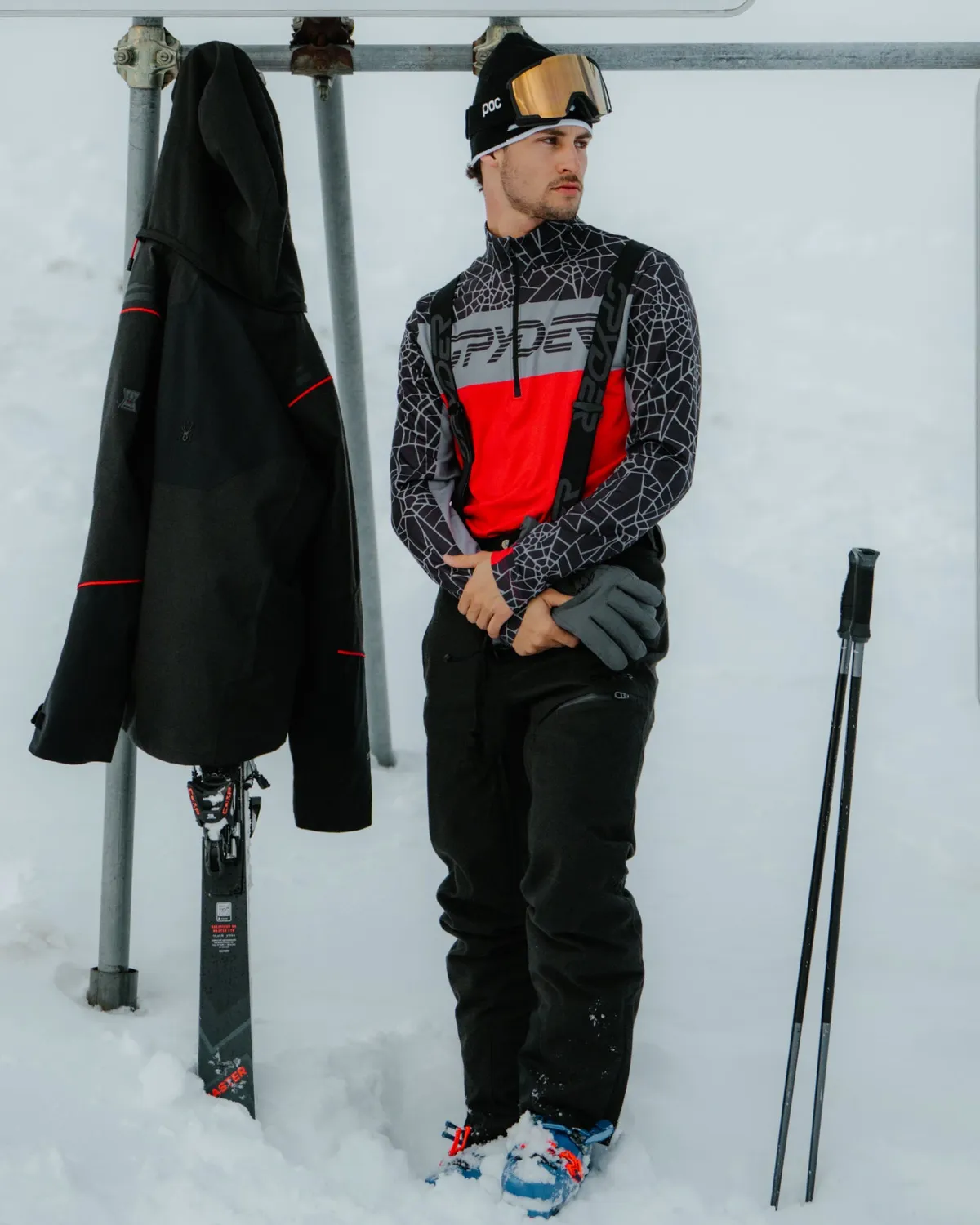 Spyder Dare skibukse 30K black melange isolert