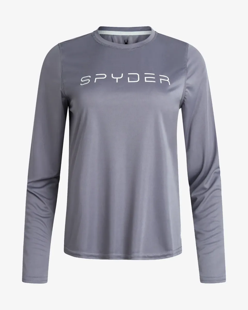 Spyder langermet t-skjorte grå UPF 50+