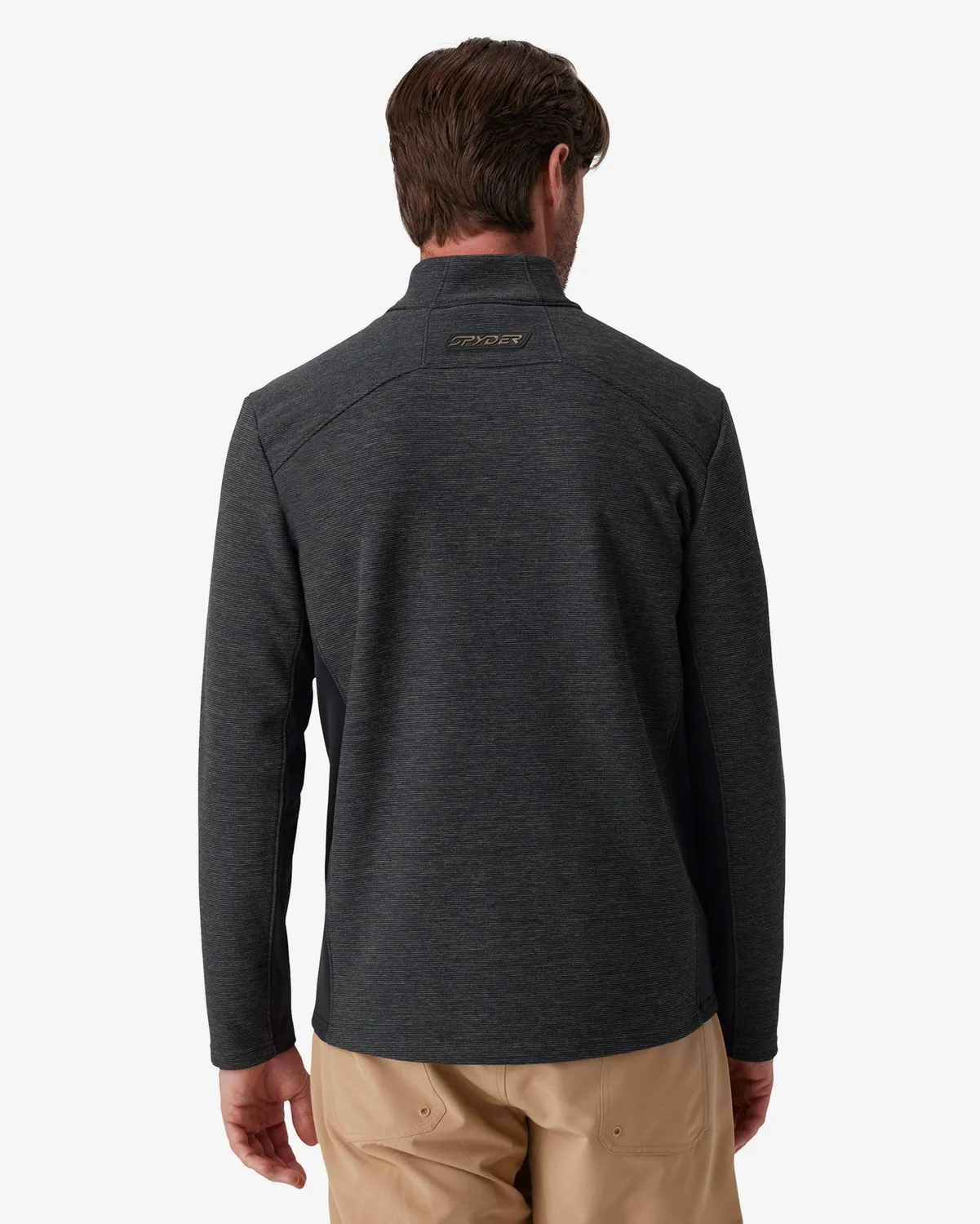 Spyder Bandit fleecejakke black melange vindtett