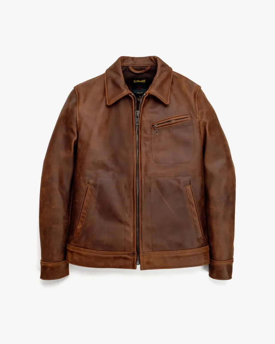 Schott NYC 582 skinnjakke ufôret whiskey